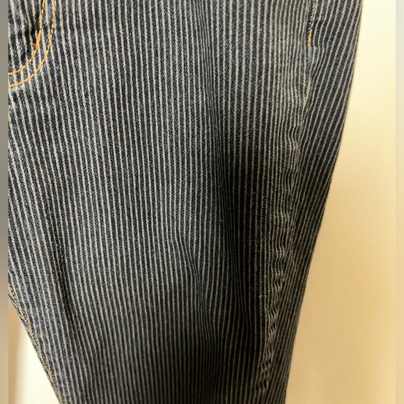 ANGRY RABBIT NAVY BLUE & GREY STRIPED SKINNY LEGGED JEANS. SIZE 27 (US SIZE 4) - Picture 3 of 6